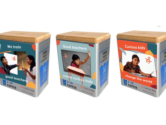 Child Aid coffee tin gift set from 3-19 coffee